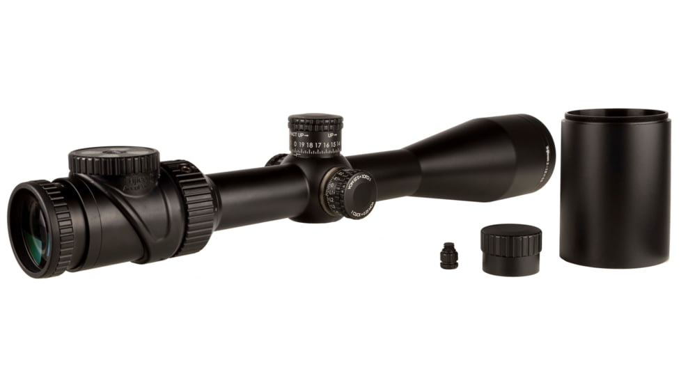 Trijicon AccuPoint TR-34 3-18x50mm Rifle Scope, 30 mm Tube, Second Focal Plane, Black, Green Standard Duplex Crosshair w/ Dot Reticle, MOA Adjustment, 200166