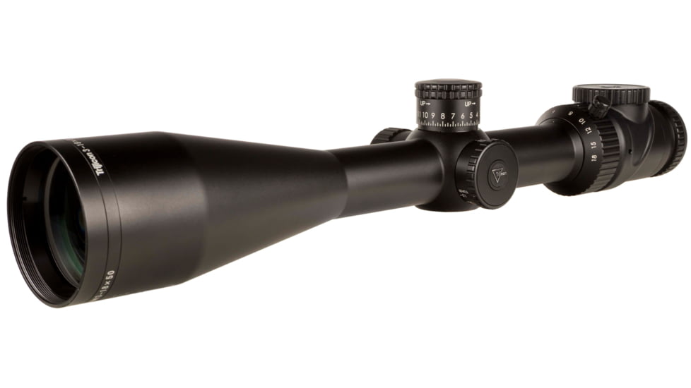Trijicon AccuPoint TR-34 3-18x50mm Rifle Scope, 30 mm Tube, Second Focal Plane, Black, Green Standard Duplex Crosshair w/ Dot Reticle, MOA Adjustment, 200166
