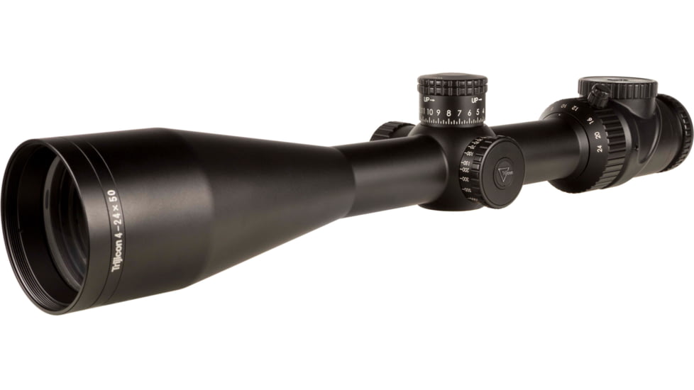 Trijicon AccuPoint TR-32 4-24x50mm Rifle Scope, 30 mm Tube, Second Focal Plane, Black, Green Standard Duplex Crosshair w/ Dot Reticle, MOA Adjustment, 200162