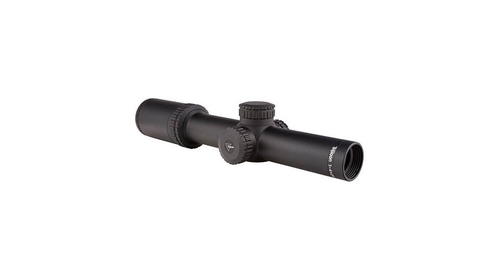 OPEN BOX, DEALER DEMO, Trijicon AccuPower RS-24 1-4x24mm Rifle Scope, 30 mm Tube, Second Focal Plane, Black, Green MOA-Dot Crosshair w/ Dot Reticle, MOA Adjustment, 1900001-DMO