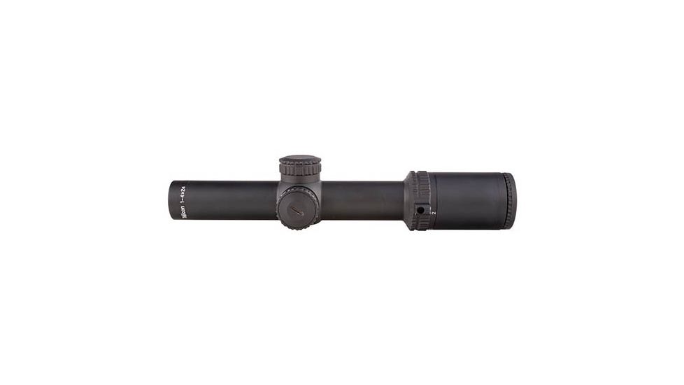 OPEN BOX, DEALER DEMO, Trijicon AccuPower RS-24 1-4x24mm Rifle Scope, 30 mm Tube, Second Focal Plane, Black, Green MOA-Dot Crosshair w/ Dot Reticle, MOA Adjustment, 1900001-DMO