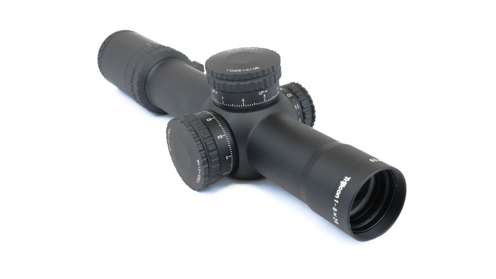 Trijicon AccuPower 1-8x28 Rifle Scope MIL Segmented-Circle Crosshair w/ Red LED, 34mm Tube, Black, 1900028