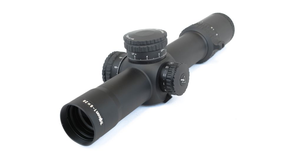 Trijicon AccuPower 1-8x28 Rifle Scope MIL Segmented-Circle Crosshair w/ Red LED, 34mm Tube, Black, 1900028