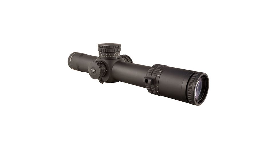 Trijicon AccuPower 1-8x28 Rifle Scope MOA Segmented-Circle Crosshair w/ Green LED, 34mm Tube, Black, 1900027