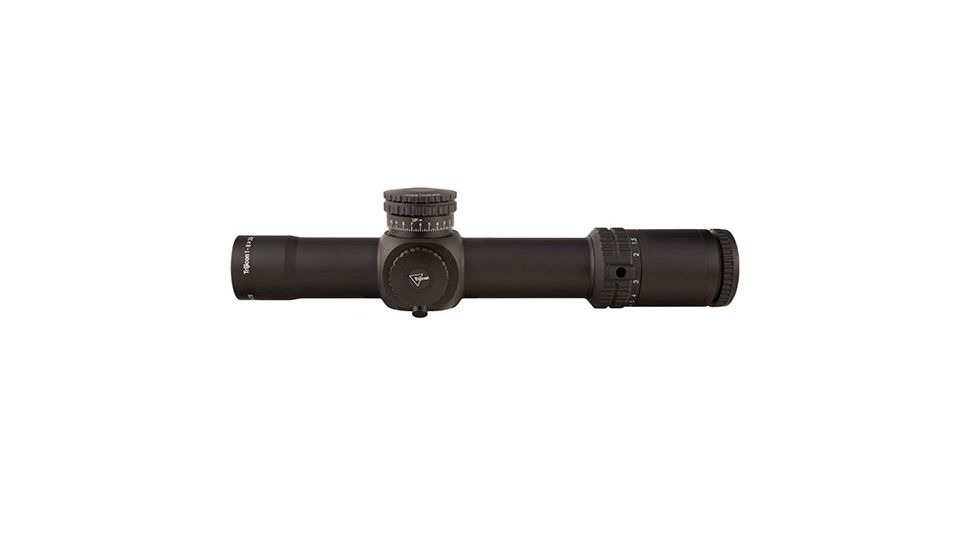 Trijicon AccuPower 1-8x28 Rifle Scope MOA Segmented-Circle Crosshair w/ Green LED, 34mm Tube, Black, 1900027