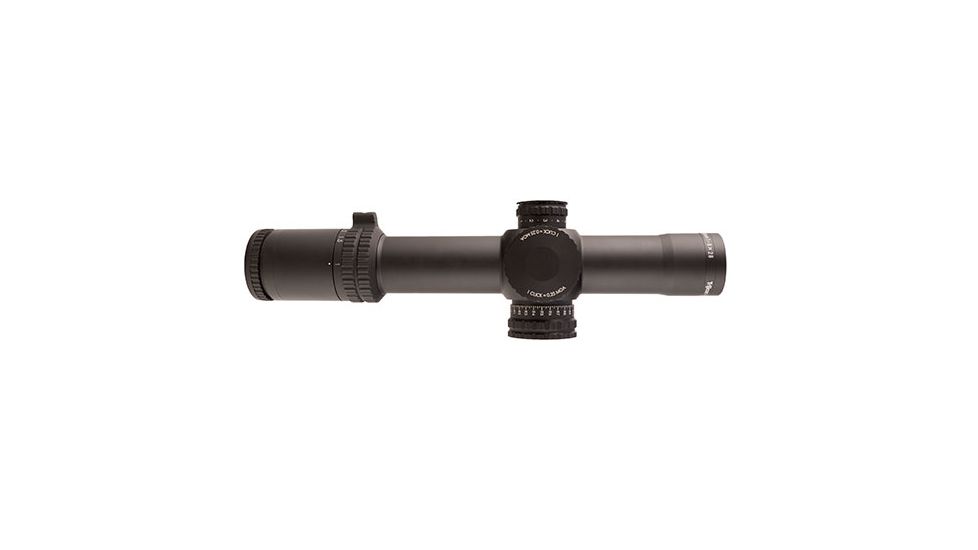 Trijicon AccuPower 1-8x28 Rifle Scope MOA Segmented-Circle Crosshair w/ Green LED, 34mm Tube, Black, 1900027