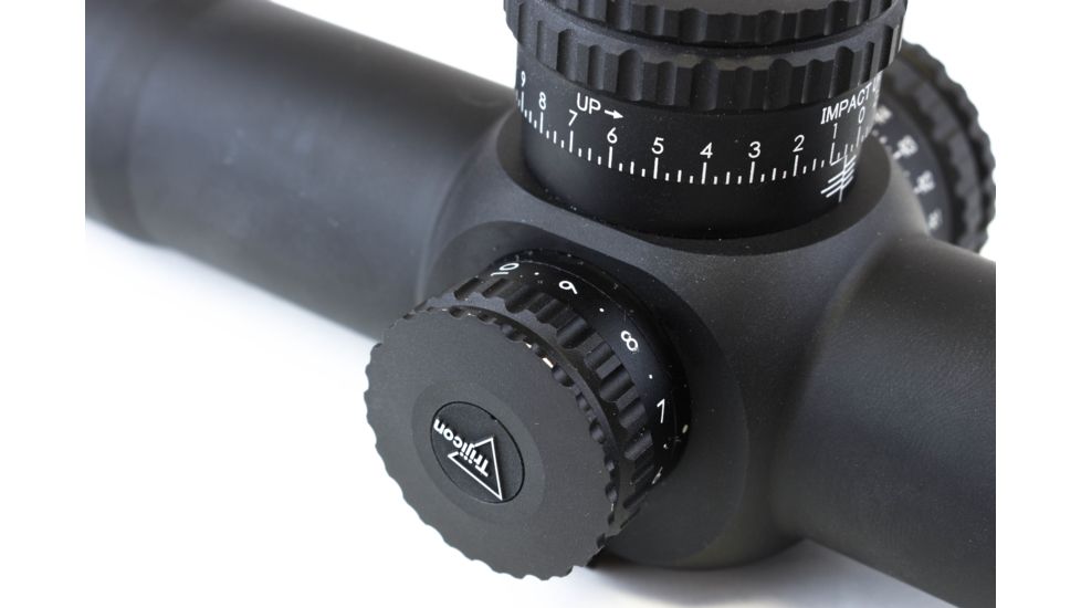 Trijicon AccuPower 1-8x28 Rifle Scope MOA Segmented-Circle Crosshair w/ Red LED, 34mm Tube, Black, 1900026