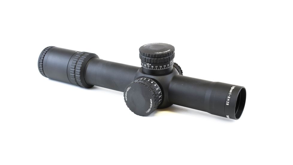 Trijicon AccuPower 1-8x28 Rifle Scope MOA Segmented-Circle Crosshair w/ Red LED, 34mm Tube, Black, 1900026
