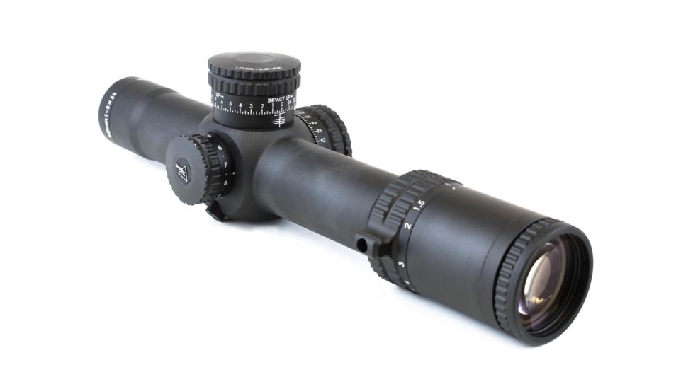 Trijicon AccuPower 1-8x28 Rifle Scope MOA Segmented-Circle Crosshair w/ Red LED, 34mm Tube, Black, 1900026