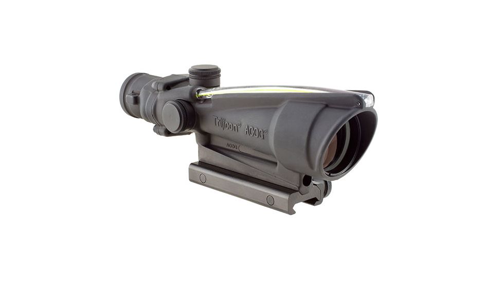Trijicon ACOG TA11 3.5x35mm Rifle Scope, Black, Amber Chevron 5.56x45mm M193 / 55 Grain Reticle, MOA Adjustment, 100292