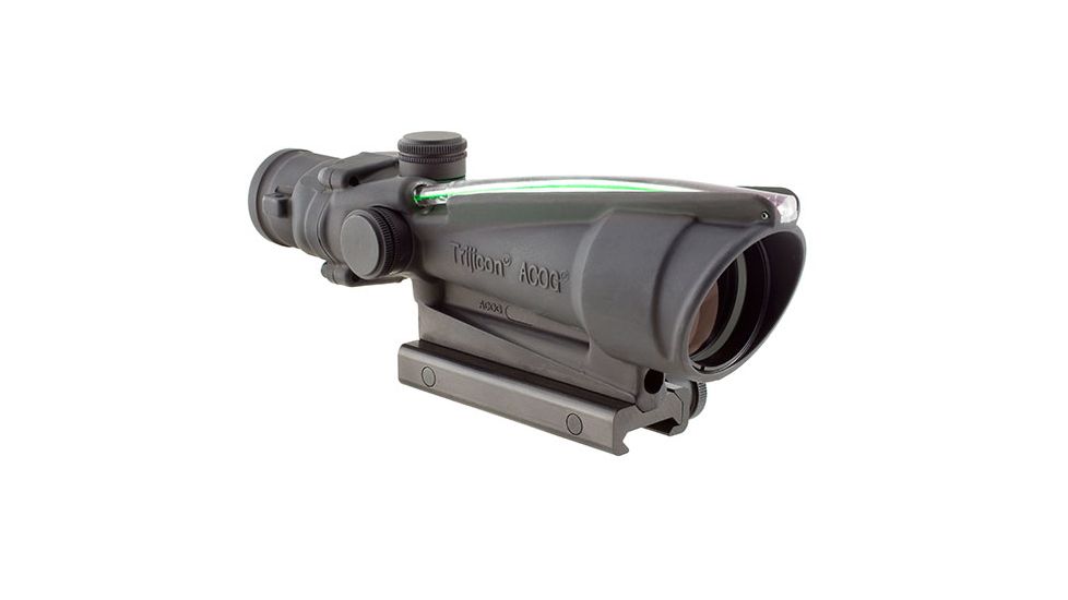 Trijicon ACOG TA11 3.5x35mm Rifle Scope, Black, Green Chevron 5.56x45mm M193 / 55 Grain Reticle, MOA Adjustment, 100293