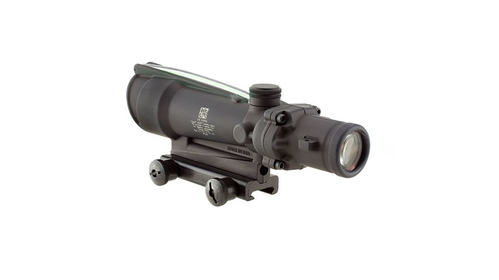 Trijicon ACOG TA11 3.5x35mm Rifle Scope, Black, Green Chevron 5.56x45mm M193 / 55 Grain Reticle, MOA Adjustment, 100293
