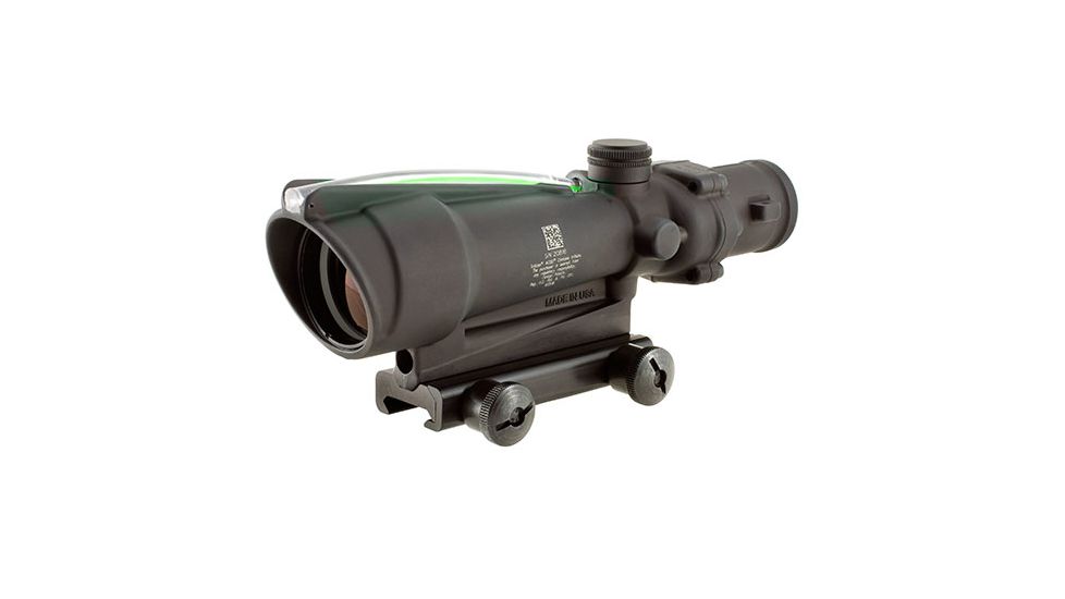 Trijicon ACOG TA11 3.5x35mm Rifle Scope, Black, Green Chevron 5.56x45mm M193 / 55 Grain Reticle, MOA Adjustment, 100293