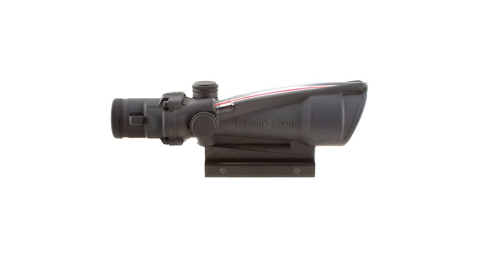 Trijicon ACOG TA11 3.5x35mm Rifle Scope, Black, Red Chevron 5.56x45mm M193 / 55 Grain Reticle, MOA Adjustment, 100291