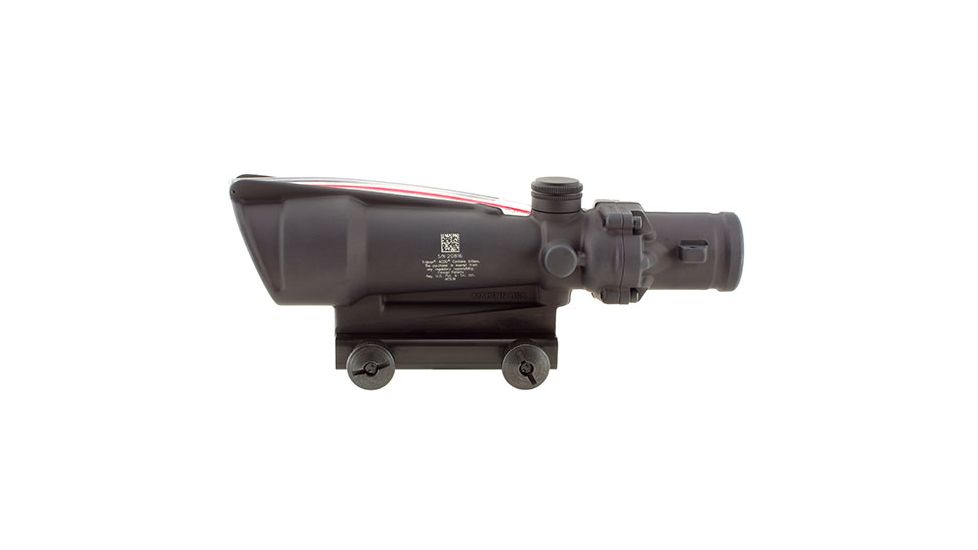 Trijicon ACOG TA11 3.5x35mm Rifle Scope, Black, Red Chevron 5.56x45mm M193 / 55 Grain Reticle, MOA Adjustment, 100291