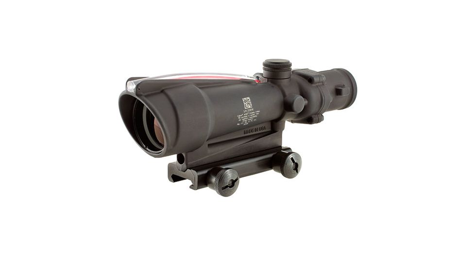 Trijicon ACOG TA11 3.5x35mm Rifle Scope, Black, Red Chevron 5.56x45mm M193 / 55 Grain Reticle, MOA Adjustment, 100291