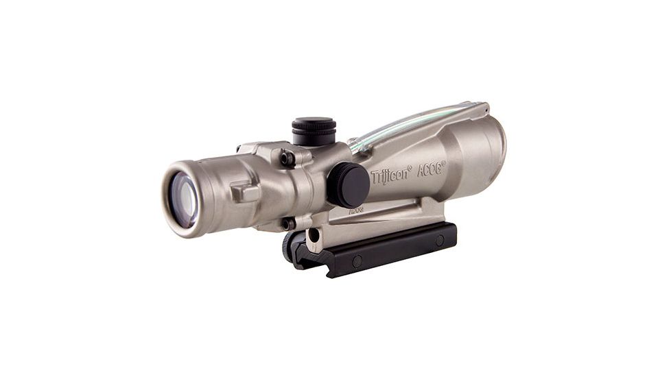 Trijicon ACOG 3.5x35 Nickel Boron Dual Illum. Green Chevron .223 Ballistic Reticle w/ TA51 Mount TA11-C-100201