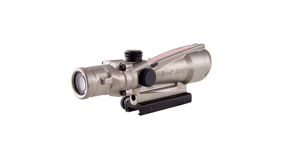 Trijicon ACOG 3.5x35 Nickel Boron Dual Illum. Red Chevron .223 Ballistic Reticle w/ TA51 Mount TA11-C-100200