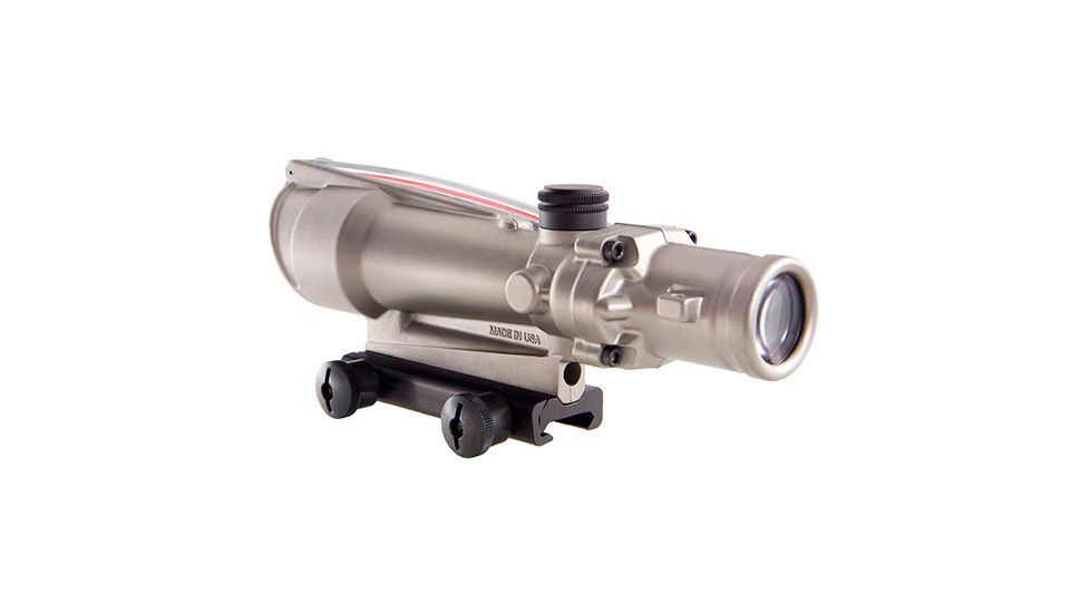 Trijicon ACOG 3.5x35 Nickel Boron Dual Illum. Red Chevron .223 Ballistic Reticle w/ TA51 Mount TA11-C-100200