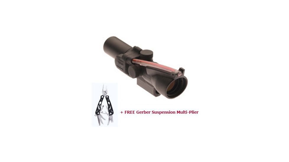 Trijicon ACOG 3x24mm Rifle Scope with M16 Base - Red Crosshair Reticle w/ FREE Gerber Suspension Multi-Plier 1471