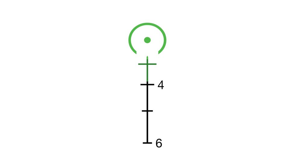 Trijicon ACOG TA33 3x30mm Rifle Scope, Black, Green Horseshoe/Dot 7.62x39mm / 123 Grain Reticle, MOA Adjustment, 400126