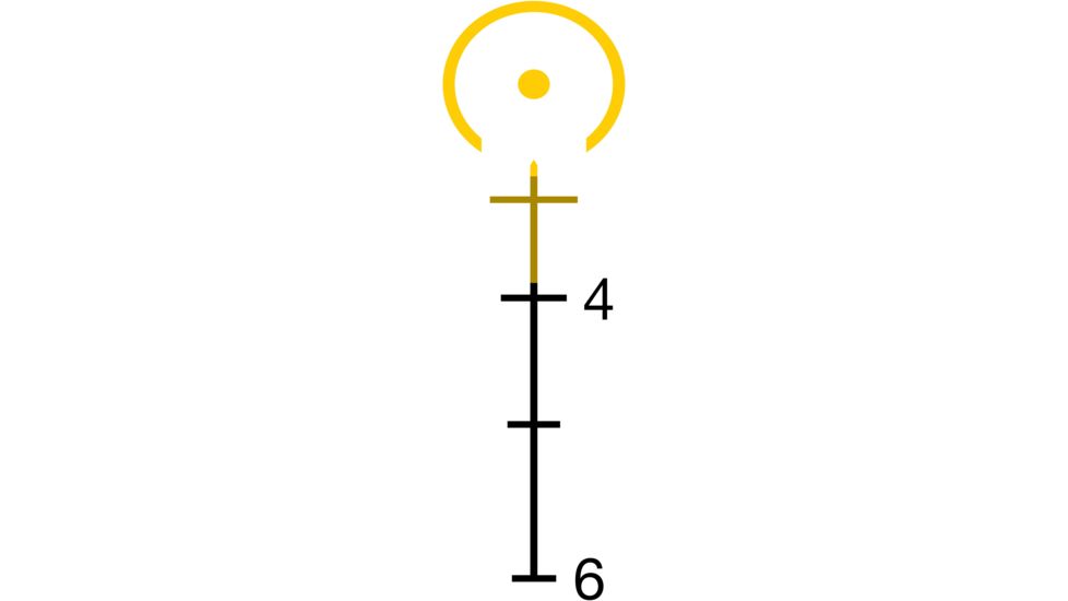 Trijicon ACOG 3x30 Illuminated Rifle Scope, Amber Horseshoe Dot 7.62x39 Reticle w/ TA51 Mount TA33A-13