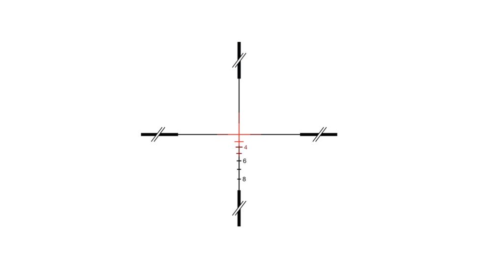 Trijicon ACOG TA33 3x30mm Rifle Scope, Black, Red Crosshair .308 / 168 Grain Reticle, MOA Adjustment, 400133