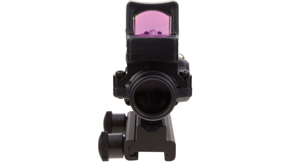 Trijicon ACOG TA33 3x30mm Rifle Scope w/9.0 MOA Trijicon RMR Red Dot Sight RM05, Black, Amber Chevron .223 / 62 Grain Reticle, MOA Adjustment, 400119