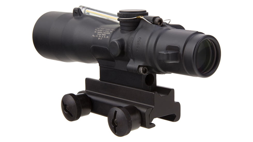 Trijicon ACOG TA33 3x30mm Rifle Scope, Black, Amber Crosshair .308 / 168 Grain Reticle, MOA Adjustment, 400122