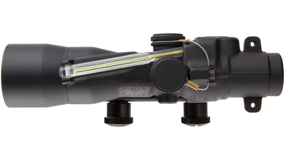 Trijicon ACOG TA33 3x30mm Rifle Scope, Black, Amber Crosshair .308 / 168 Grain Reticle, MOA Adjustment, 400122