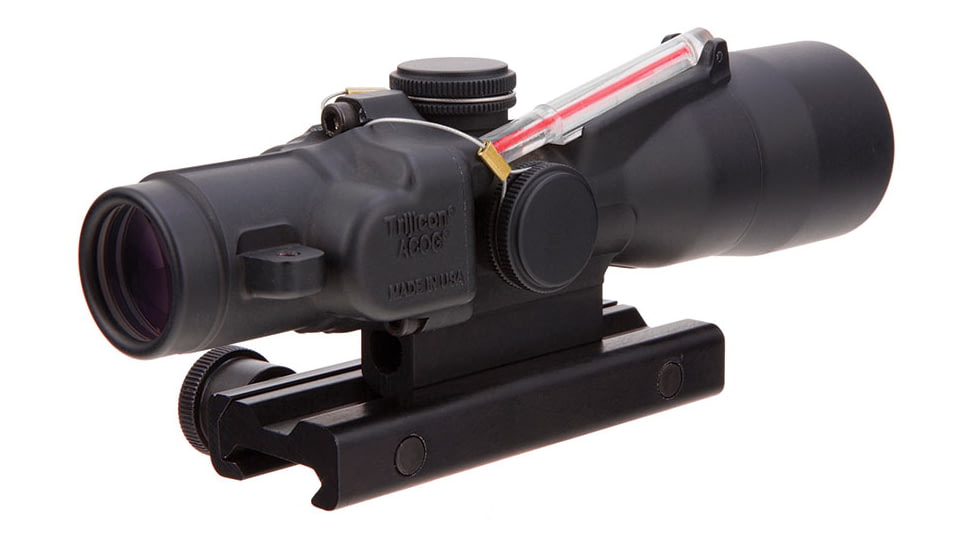 Trijicon ACOG TA33 3x30mm Rifle Scope, Black, Red Horseshoe/Dot 7.62x39mm / 123 Grain Reticle, MOA Adjustment, TA33-C-400134