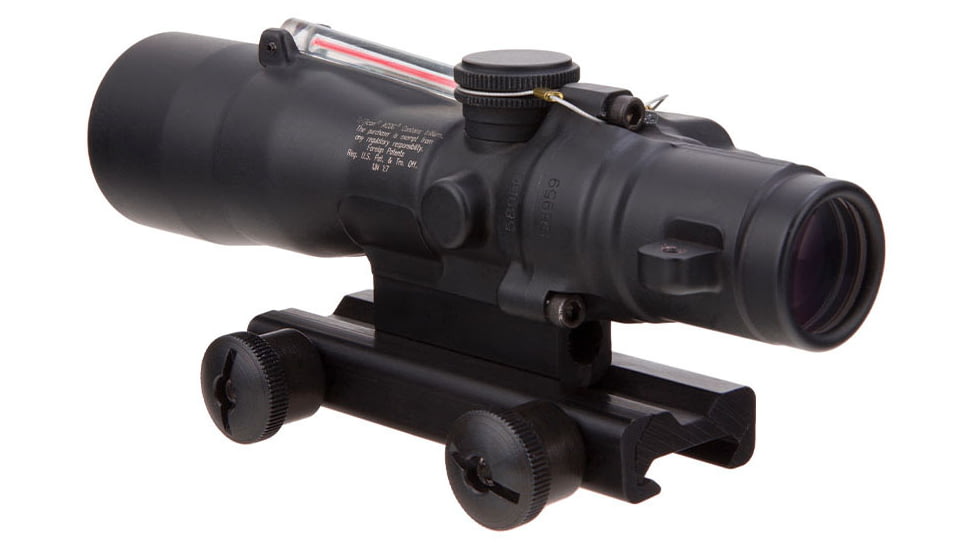 Trijicon ACOG TA33 3x30mm Rifle Scope, Black, Red Horseshoe/Dot 7.62x39mm / 123 Grain Reticle, MOA Adjustment, TA33-C-400134