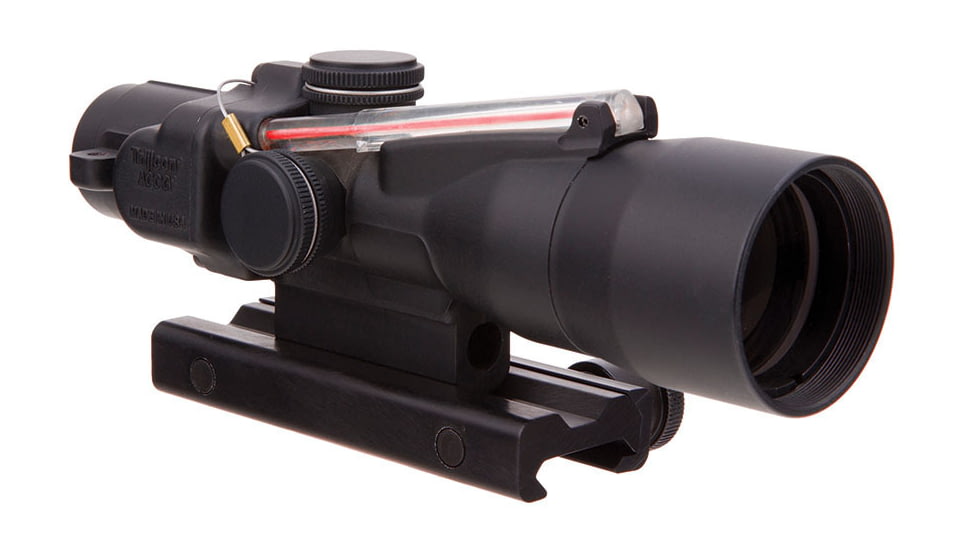 Trijicon ACOG TA33 3x30mm Rifle Scope, Black, Red Chevron 7.62x51mm / 175 Grain Reticle, MOA Adjustment, TA33-C-400136