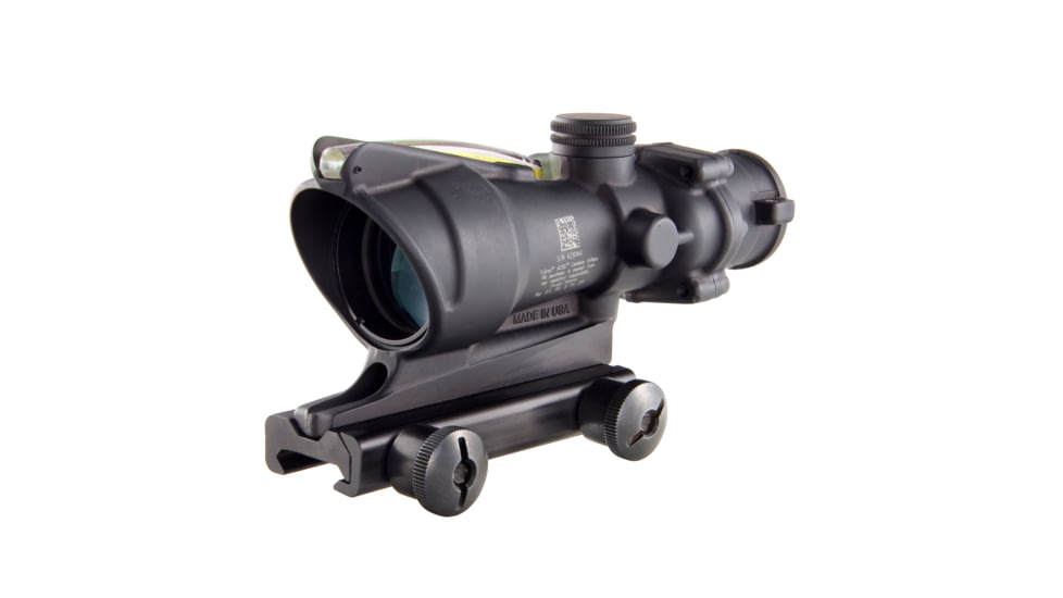 Open Box,Dealer DMO, Trijicon ACOG 4x32 Illuminated Rifle Scope, Amber Chevron BAC Reticle, Flattop TA51 Mount
