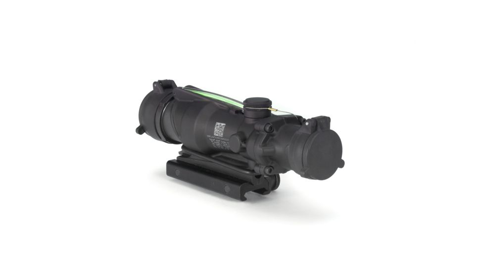 Trijicon ACOG 4x32 Illuminated Rifle Scope - Green Chevron Reticle, for M150, Black w/ TA51 Mount