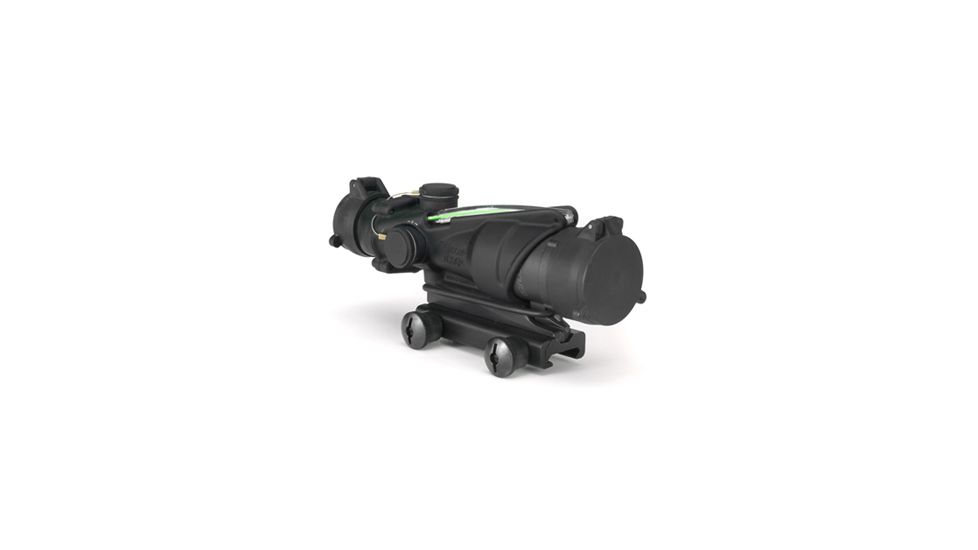 Trijicon ACOG 4x32 Illuminated Rifle Scope - Green Chevron Reticle, for M150, Black w/ TA51 Mount