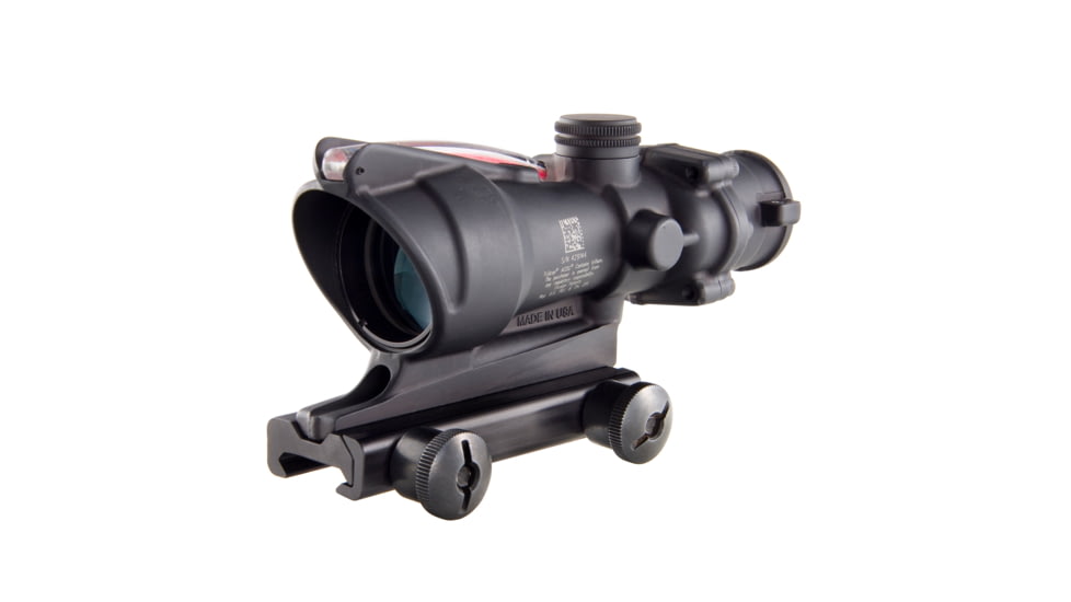 Open Box,Dealer DMO, Trijicon ACOG 4x32 Illuminated Rifle Scope, Red Chevron BAC Reticle, Flattop TA51 Mount