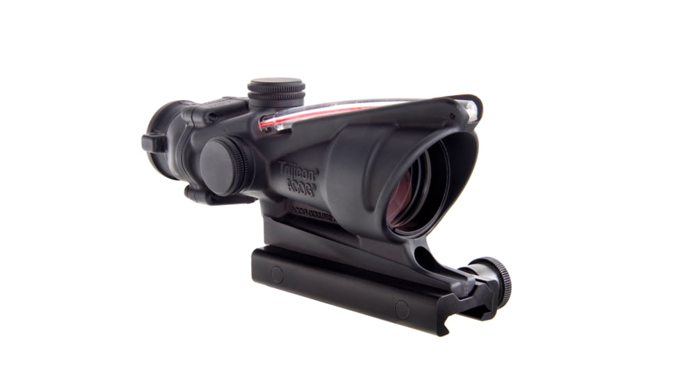 Open Box,Dealer DMO, Trijicon ACOG 4x32 Illuminated Rifle Scope, Red Chevron BAC Reticle, Flattop TA51 Mount