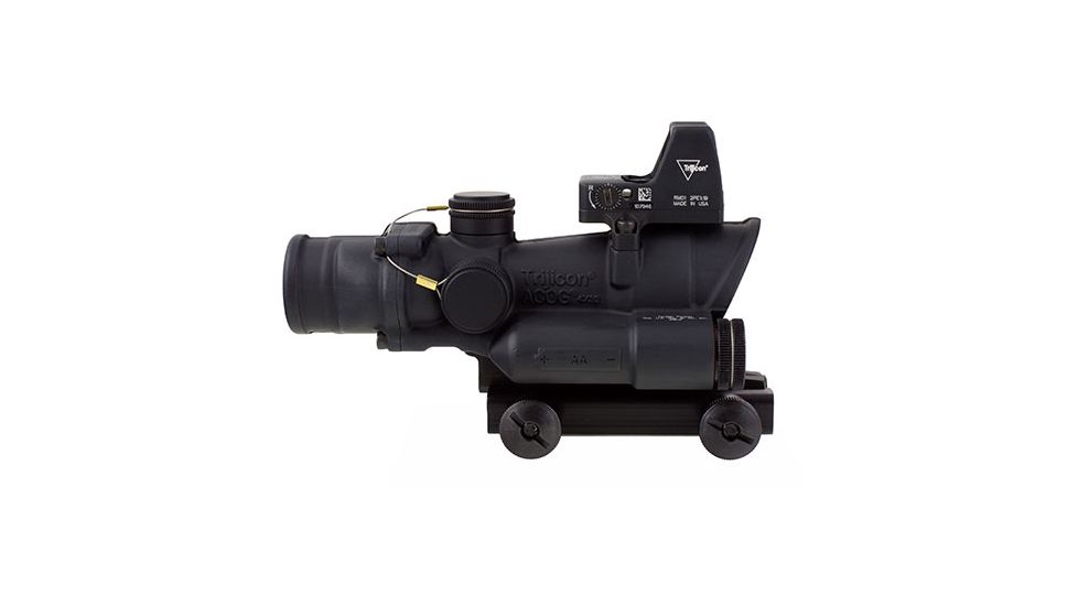 Trijicon ACOG 4x32 LED Illum. Red Crosshair .223 Ballistic Reticle w/ TA51 Mount LED RMR 3.25 MOA Red Dot Sight TA02-RM01
