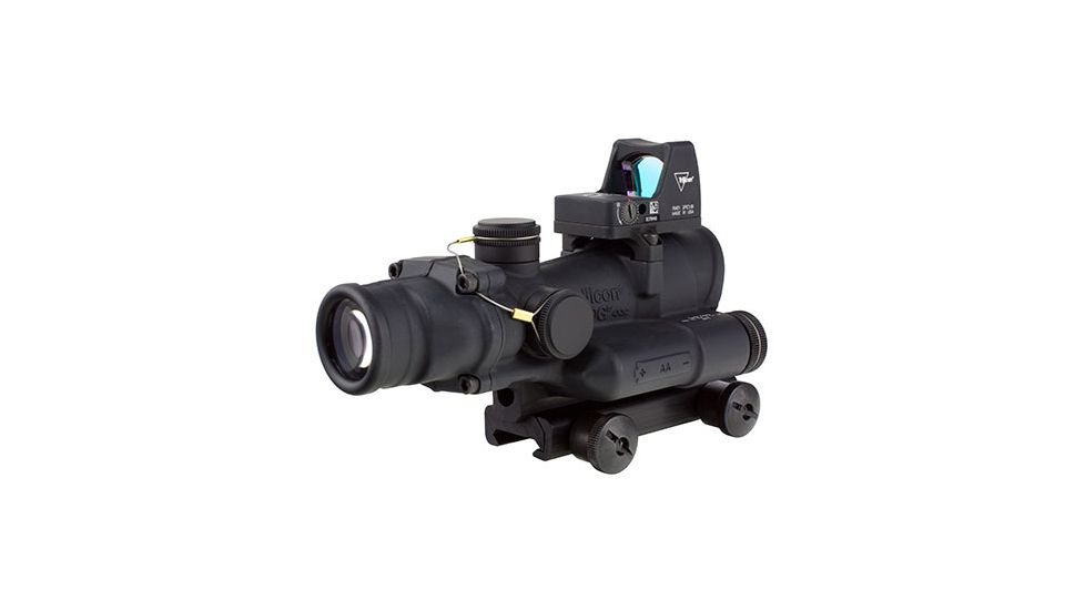 Trijicon ACOG 4x32 LED Illum. Red Crosshair .223 Ballistic Reticle w/ TA51 Mount LED RMR 3.25 MOA Red Dot Sight TA02-RM01