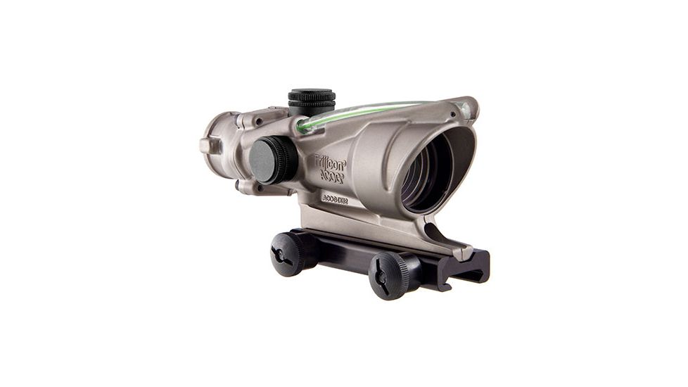 Trijicon ACOG 4x32 Nickel Boron Dual Illum. Green Horseshoe Dot .223 BAC Reticle w/ TA51 Mount TA31-D-100197