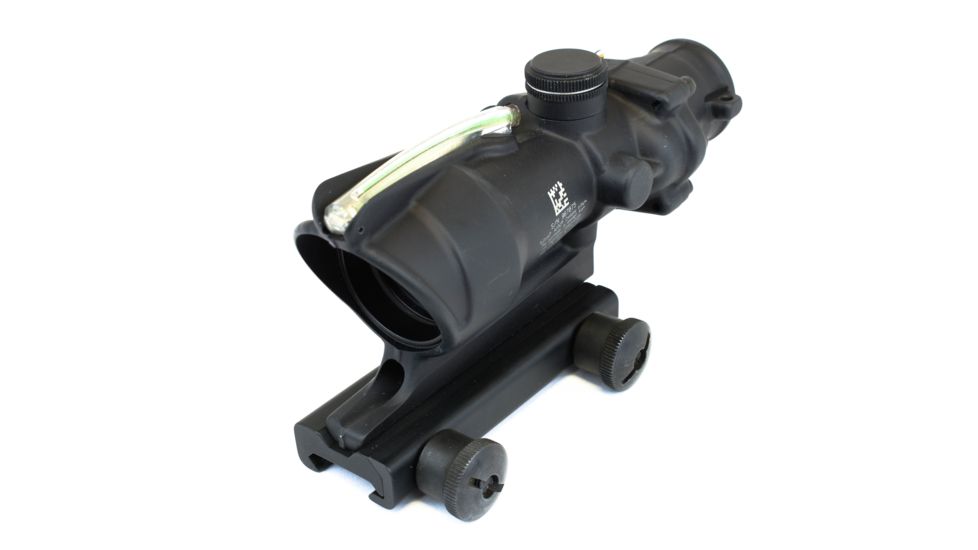 Trijicon ACOG 4x32 Rifle Scope, Black w/TA51 Flattop Mount &amp; Illuminated Green Chevron BAC Reticle