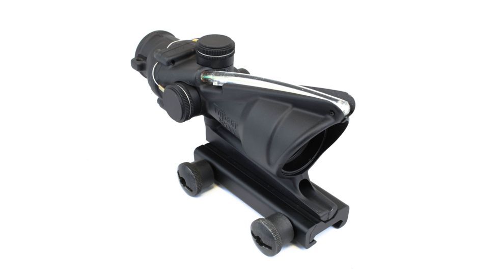 Trijicon ACOG 4x32 Rifle Scope, Black w/TA51 Flattop Mount &amp; Illuminated Green Chevron BAC Reticle