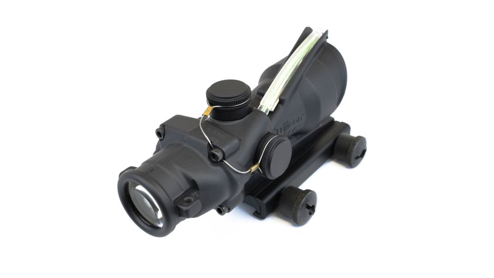 Trijicon ACOG 4x32 Rifle Scope, Black w/TA51 Flattop Mount &amp; Illuminated Green Chevron BAC Reticle