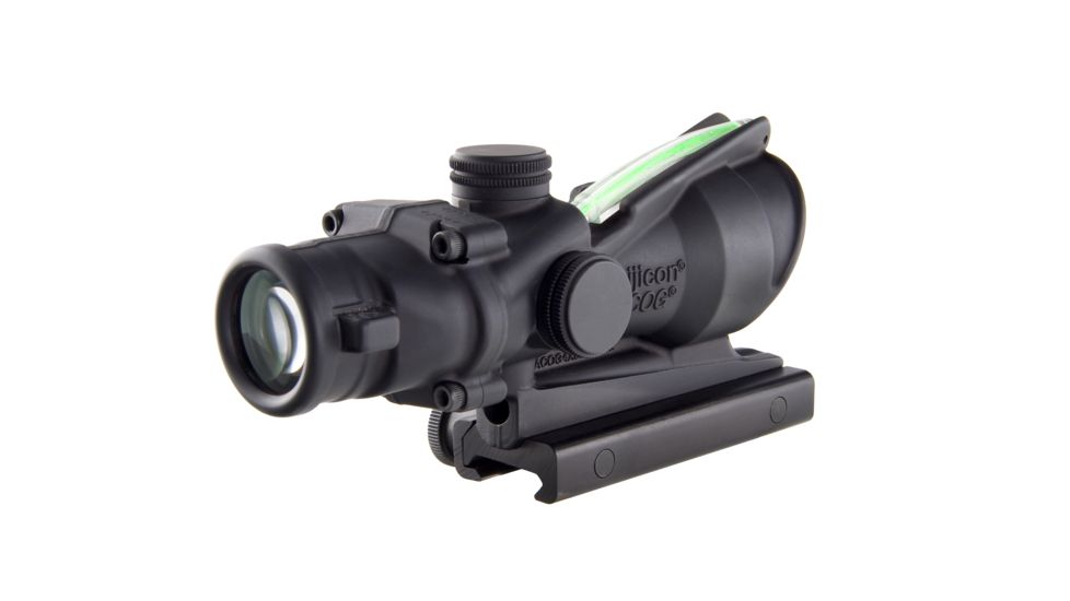 Trijicon ACOG 4x32 Rifle Scope, Black w/TA51 Flattop Mount &amp; Illuminated Green Chevron BAC Reticle