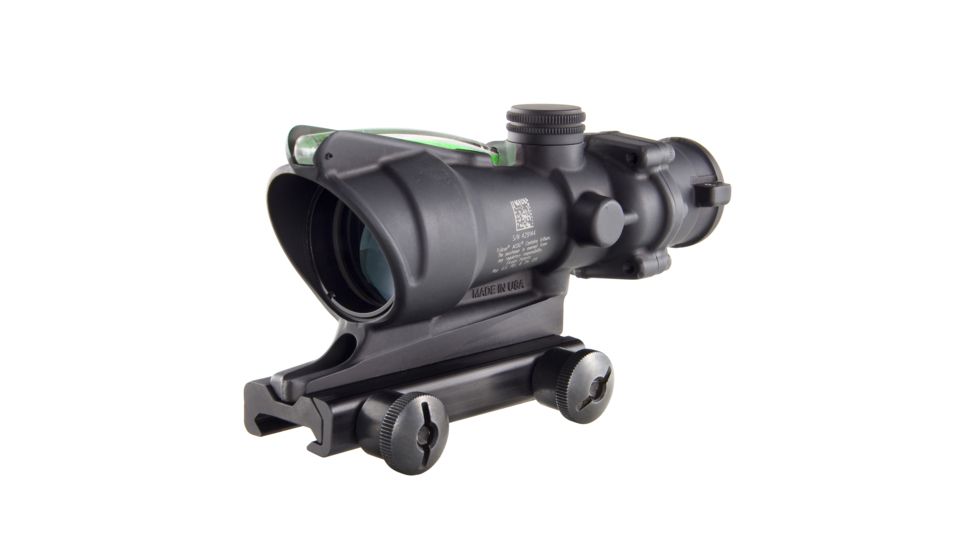 Trijicon ACOG 4x32 Rifle Scope, Black w/TA51 Flattop Mount &amp; Illuminated Green Chevron BAC Reticle