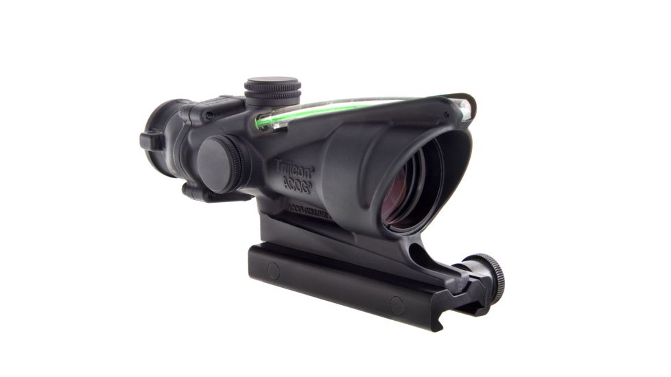 Trijicon ACOG 4x32 Rifle Scope, Black w/TA51 Flattop Mount &amp; Illuminated Green Chevron BAC Reticle