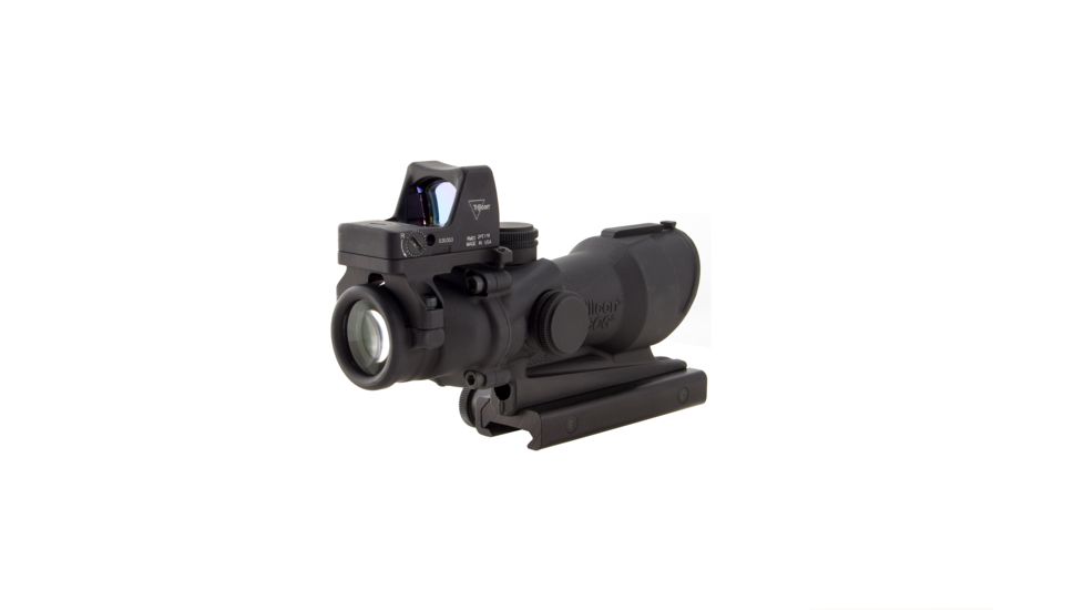 Trijicon ACOG 4x32 Rifle Scope with Center Illuminated Amber Crosshair and 4.0 MOA RMR Sight
