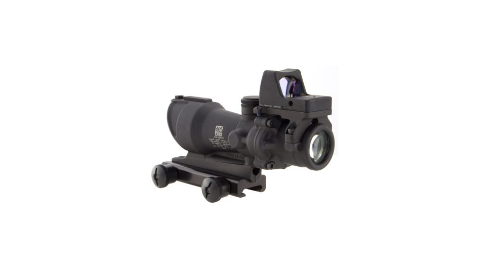 Trijicon ACOG 4x32 Rifle Scope with Center Illuminated Amber Crosshair and 4.0 MOA RMR Sight