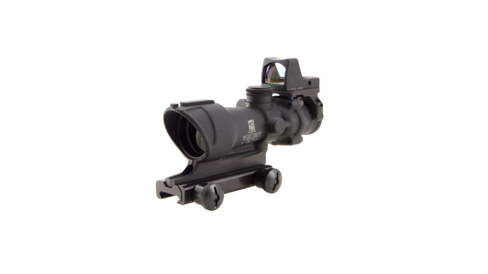 Trijicon ACOG 4x32 Rifle Scope with Center Illuminated Amber Crosshair and 4.0 MOA RMR Sight